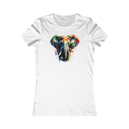 Colorful Elephant Women T-Shirt