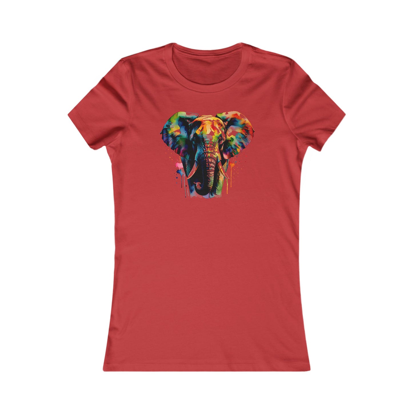 Colorful Elephant Women T-Shirt