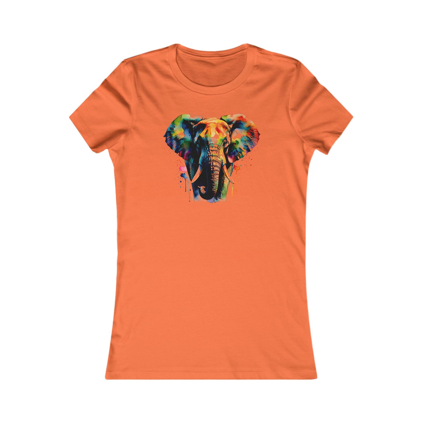 Colorful Elephant Women T-Shirt