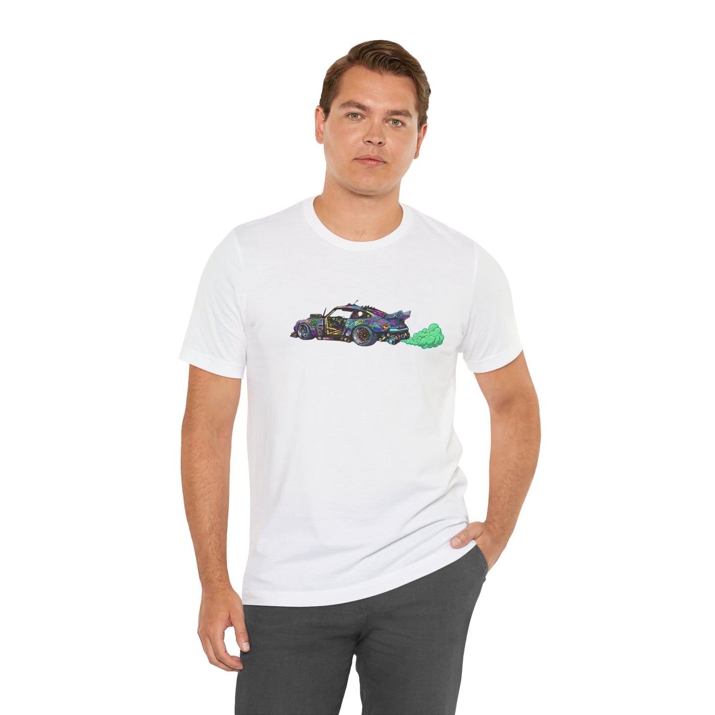 Cyberpunk Street Art Racer Unisex Tee