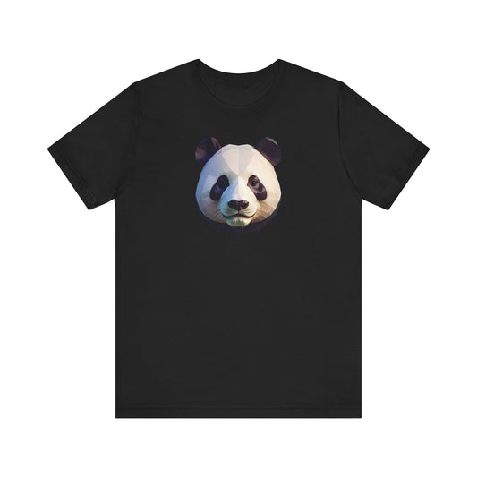 Panda Portrait Unisex Tee - Low Poly Design