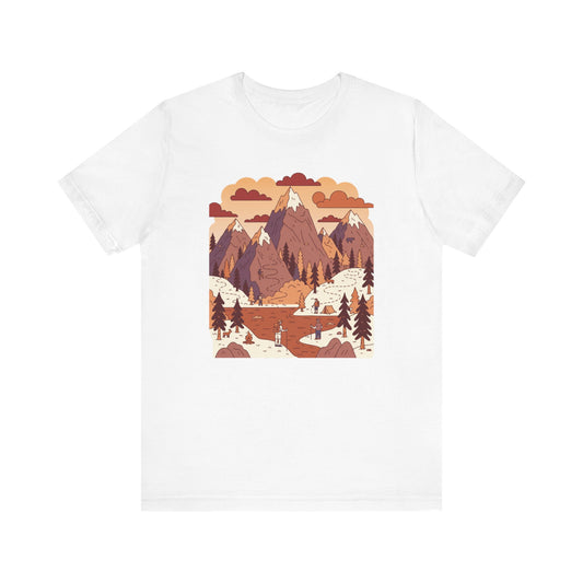 Mountain Adventure Tee - Nature Inspired Unisex Jersey Shirt