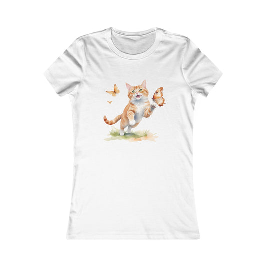 Playful Cat Woman T-shirt