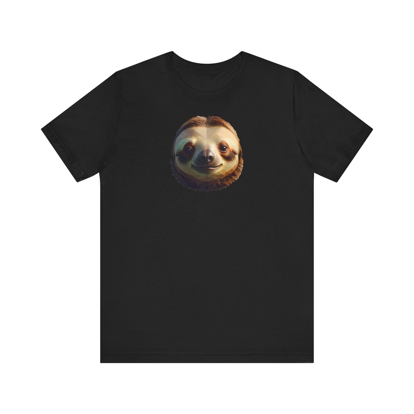 Sloth Portrait Unisex Tee - Low Poly Design