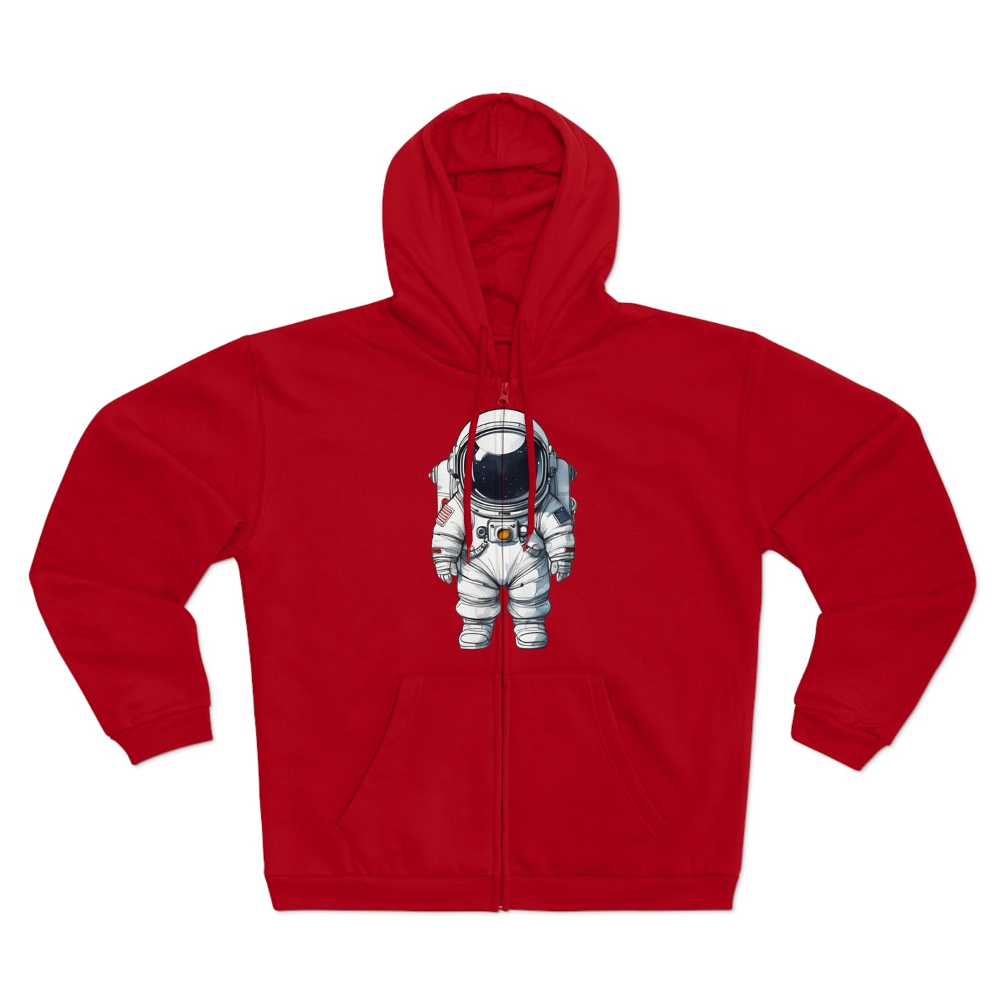 Astronaut Unisex Hooded Zip Sweatshirt