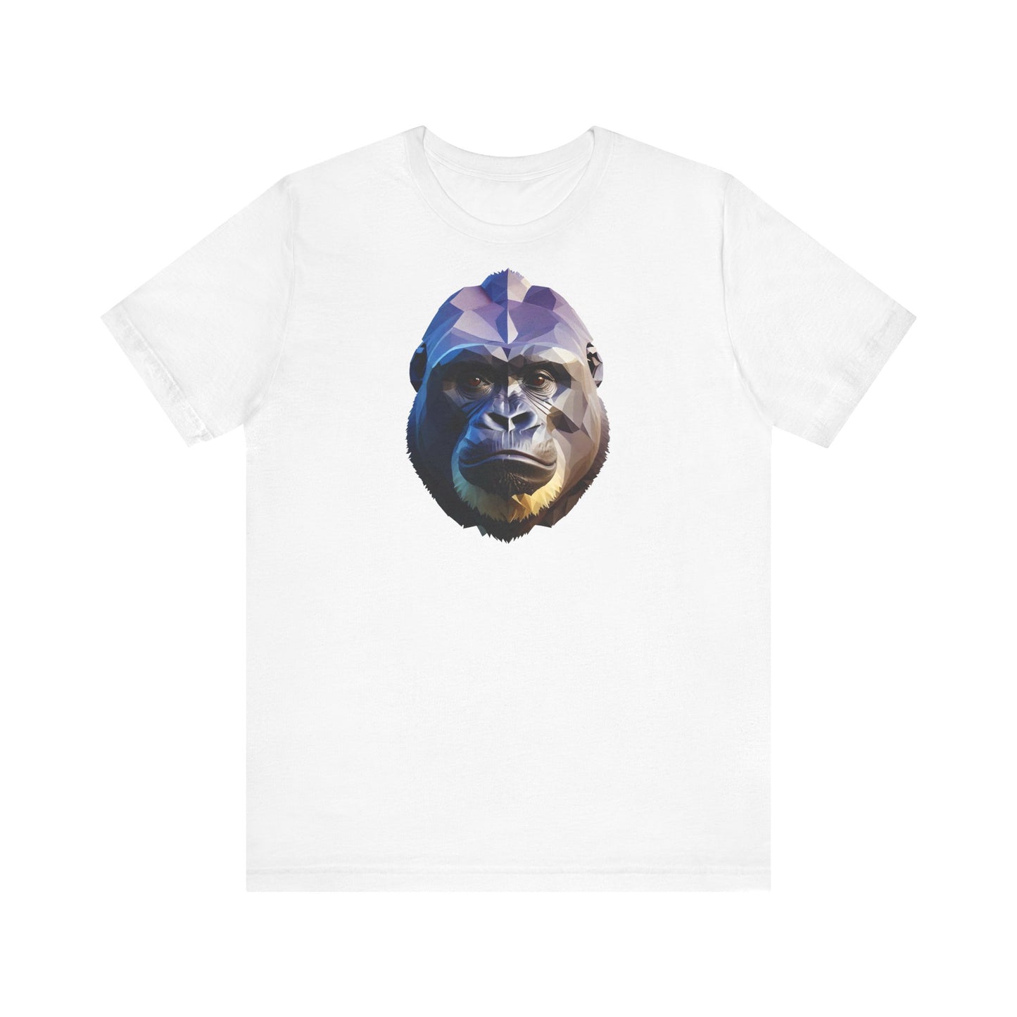 Gorilla Portrait Unisex Tee - Low Poly Design