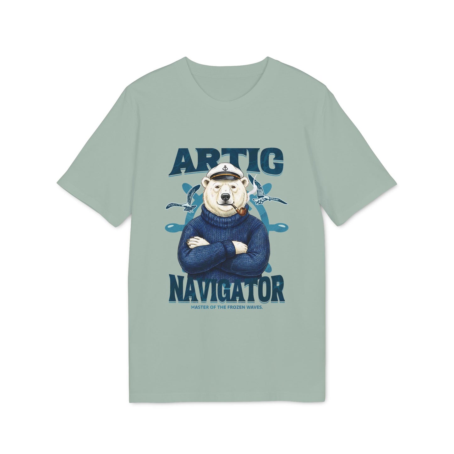 The Artic Navigator, Polar Bear Captain Tee for Adventurers Unisex T-Shirt