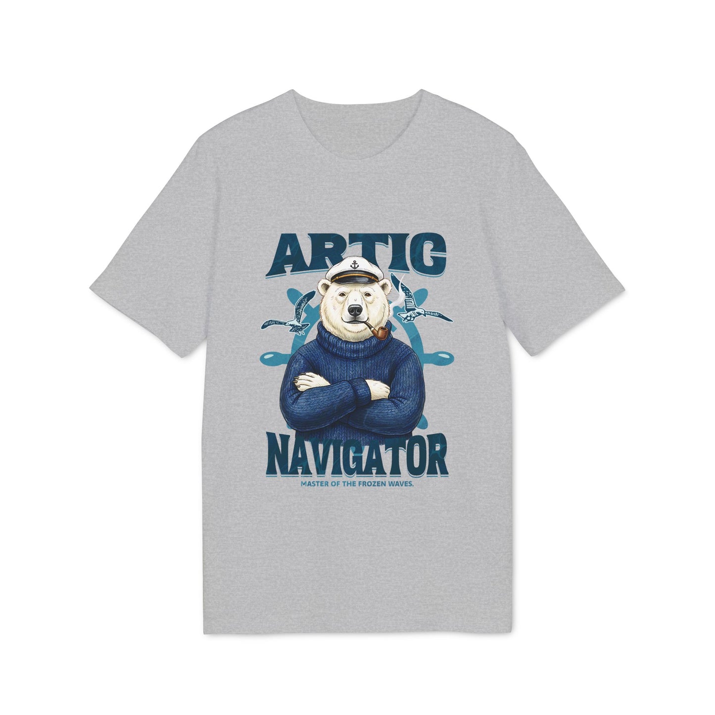 The Artic Navigator, Polar Bear Captain Tee for Adventurers Unisex T-Shirt