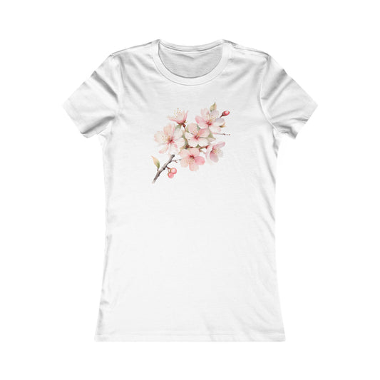 Cherry Blossom Bouquet Design Women T-Shirt