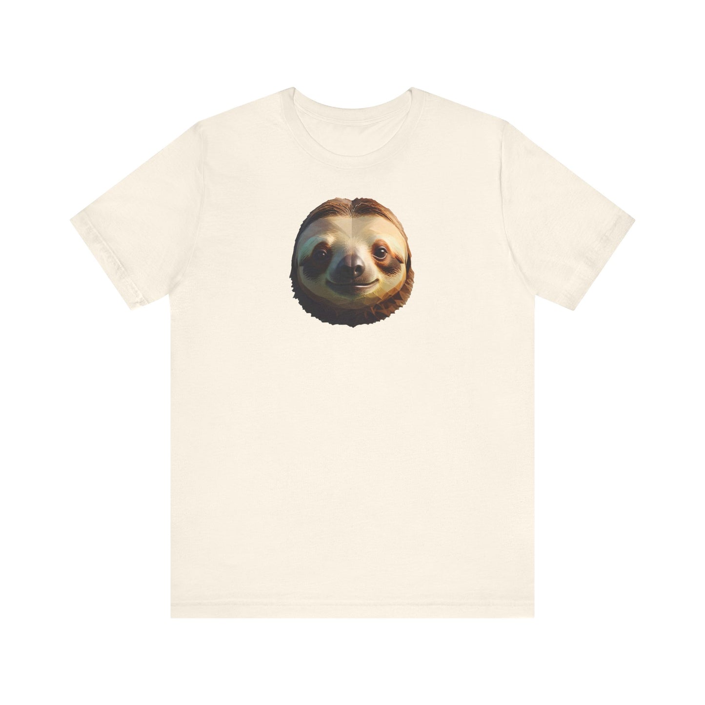 Sloth Portrait Unisex Tee - Low Poly Design