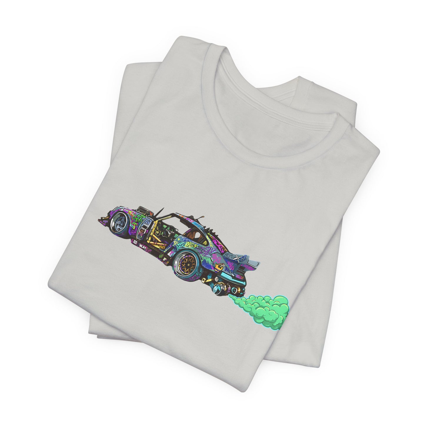 Cyberpunk Street Art Racer Unisex Tee