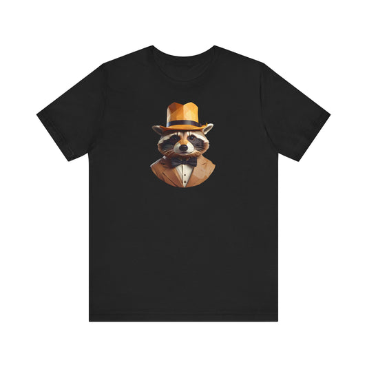 Raccoon Portrait Unisex Tee - Low Poly Design