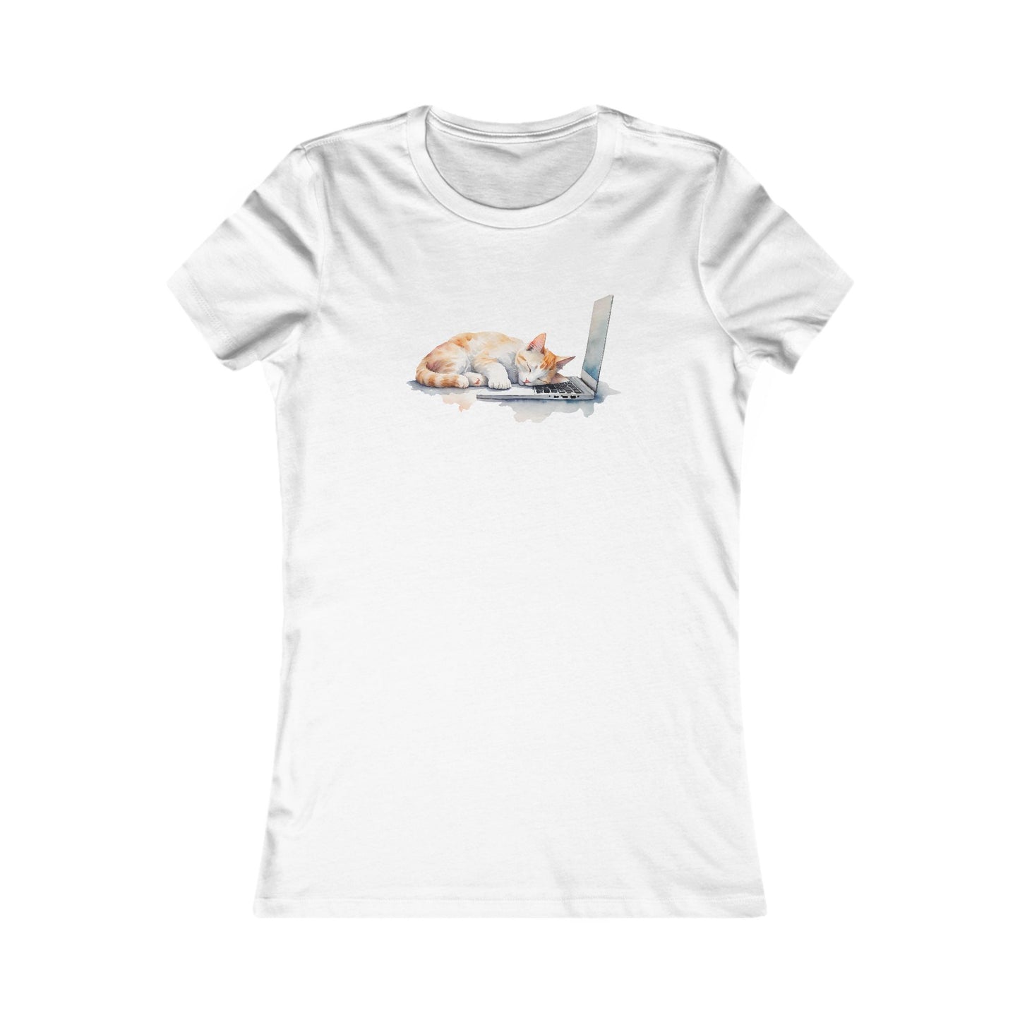 Cat Sleeping Woman T-Shirt