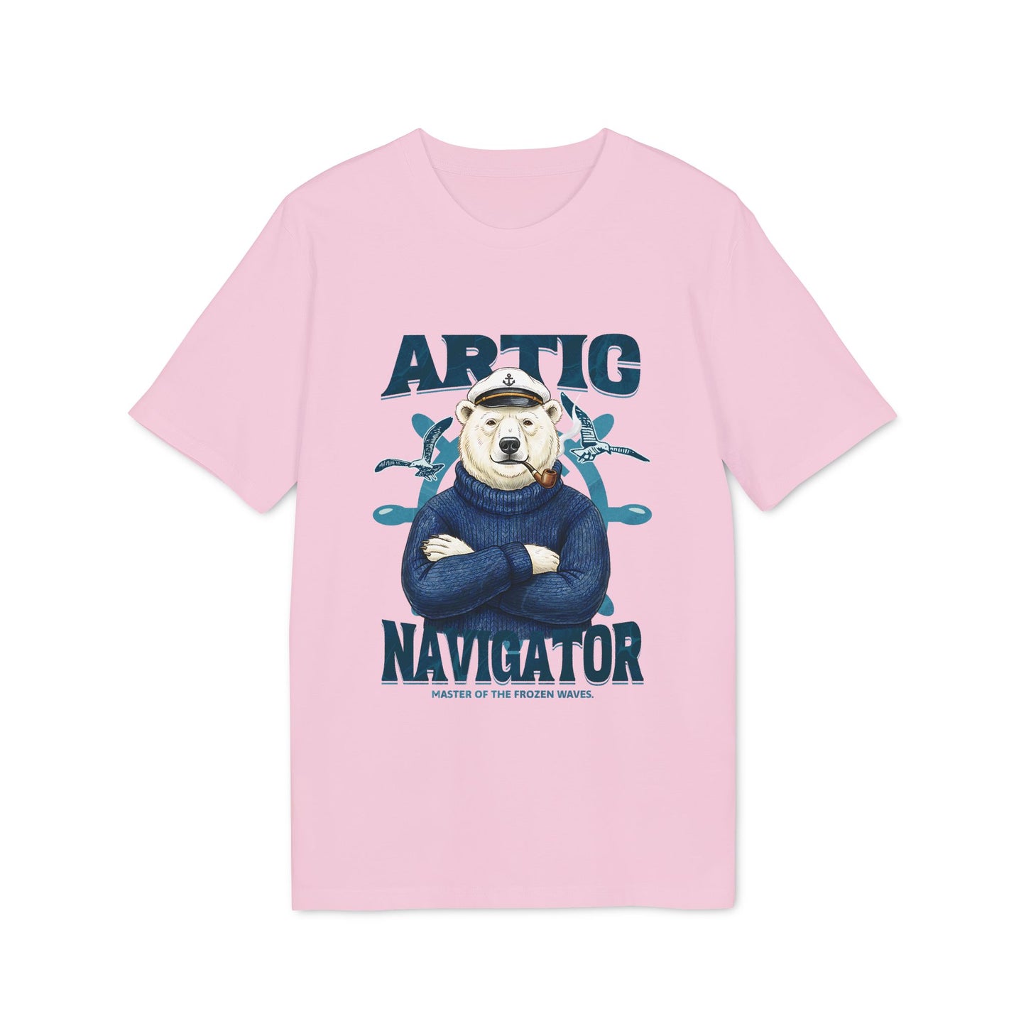 The Artic Navigator, Polar Bear Captain Tee for Adventurers Unisex T-Shirt