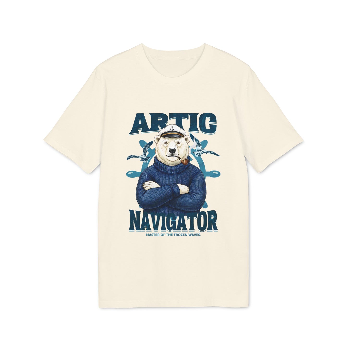 The Artic Navigator, Polar Bear Captain Tee for Adventurers Unisex T-Shirt