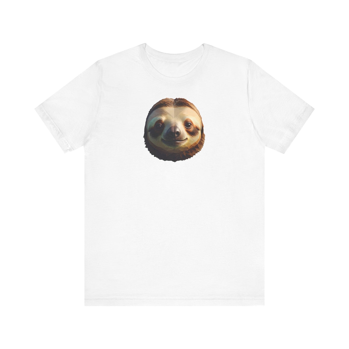 Sloth Portrait Unisex Tee - Low Poly Design