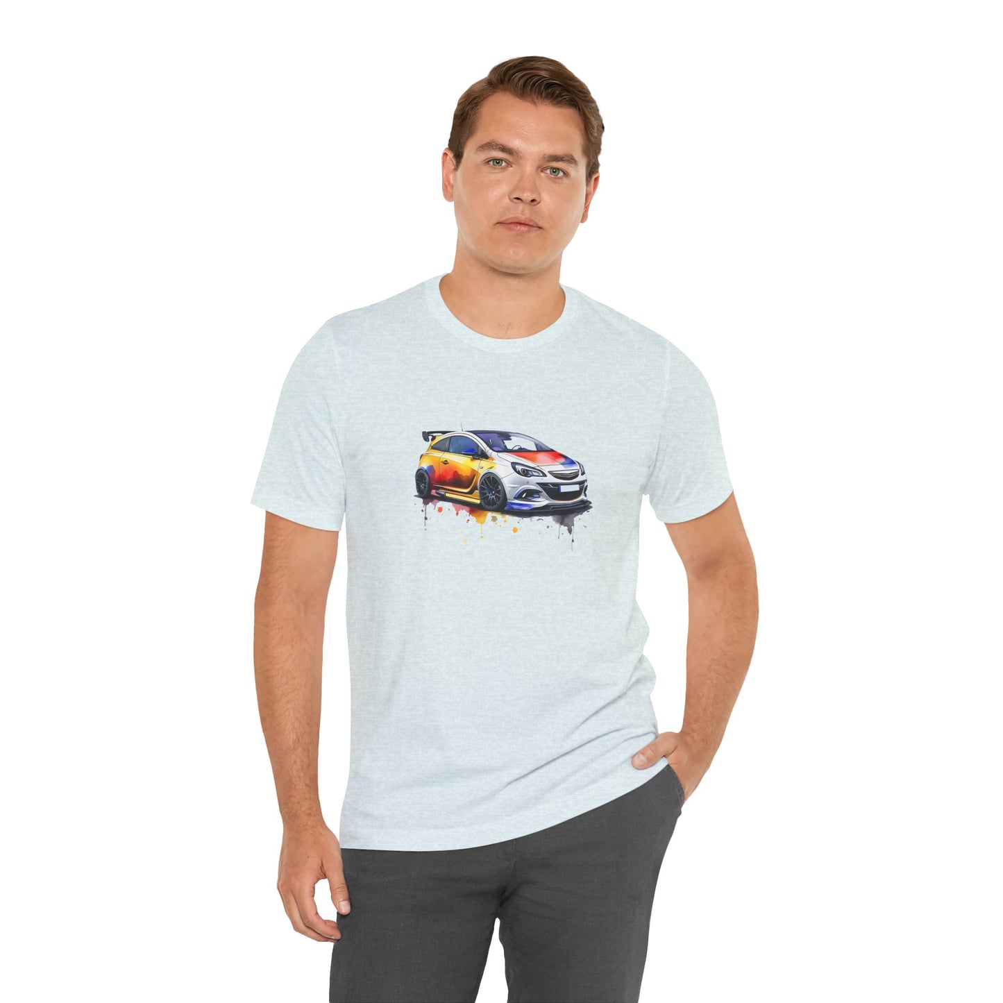 Colorful Street Racer Unisex Tee - Hot Hatch Design