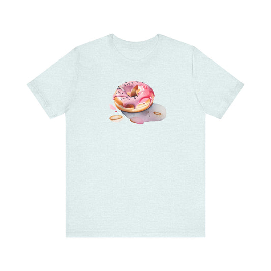Strawberry Donut  Watercolor Tee - Unisex T-Shirt