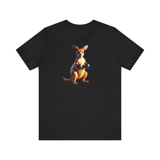 Boxing Kangoroo Portrait Unisex Tee - Low Poly Design